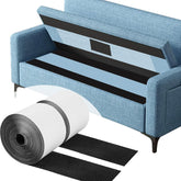 4 Inch x 20 Feet Large Hook and Loop Sheet Tape Fastener,Self Adhesive Heavy Duty Strips,Keep Couch Cushions from Sliding,Carpet Anti Slip Rug Gripper,Multi Purpose Wall Hanging Tape